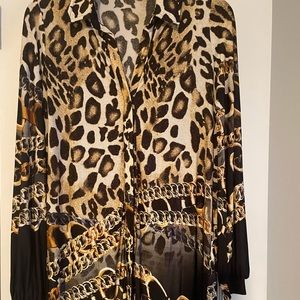 Long sleeve silk shirt dress